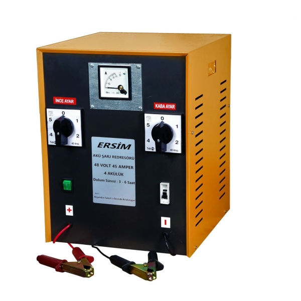 ERSIM 48 VOLT 45 AMPER 4 AKÜLÜ AKÜ ŞARJ REDRESÖRÜ