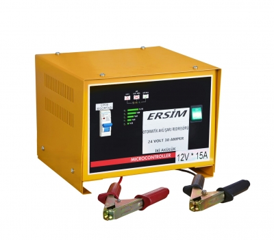 ERSIM 24 VOLT 30 AMPER OTOMATİK AKÜ ŞARJ REDRESÖRÜ